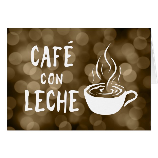 café con leche bokeh (Devant horizontal)