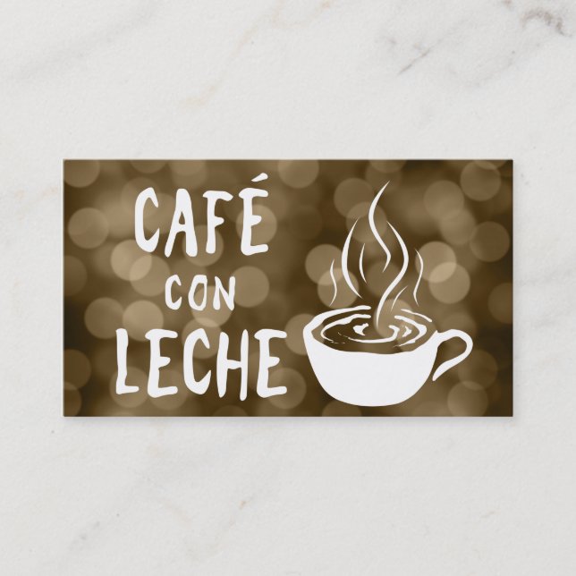 café con leche programme de fidélité (Devant)