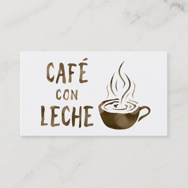 café con leche programme de fidélité (Devant)