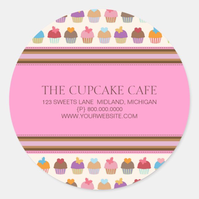 Café Cupcake | Boulangeries et autocollants (Devant)