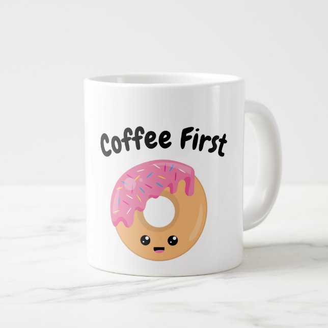 Café d'abord - Jumbo Mug (Devant droit)