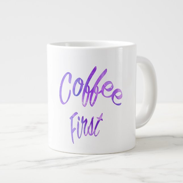 Café d'abord - Jumbo Mug (Devant droit)