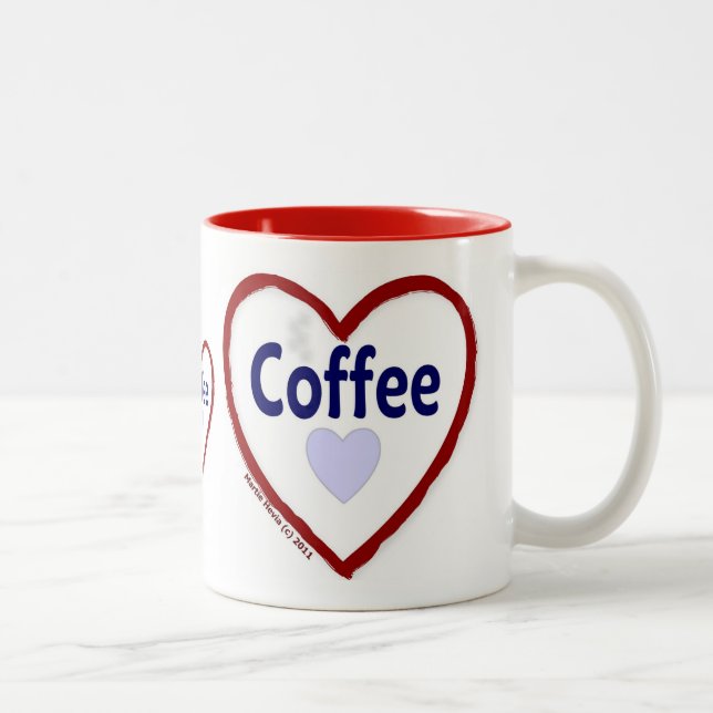 Café d'amour - Mug à deux tons (Droit)