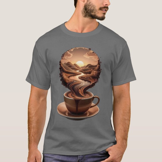 Café dans la nature T-SHIRT (Devant)