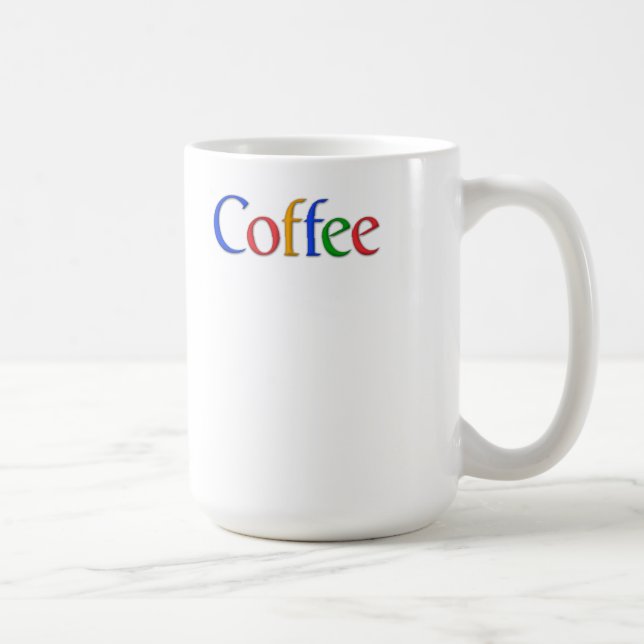 café dans un mug de police google (Droite)