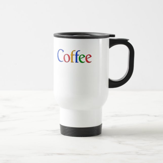 café dans une tasse avec police google (Droite)