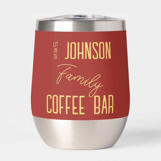 Café de nom de famille personnalisé (Avant)