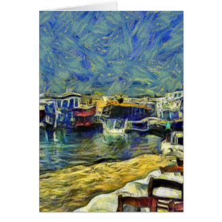 Café de port dans le KPA de Mykonos Grèce