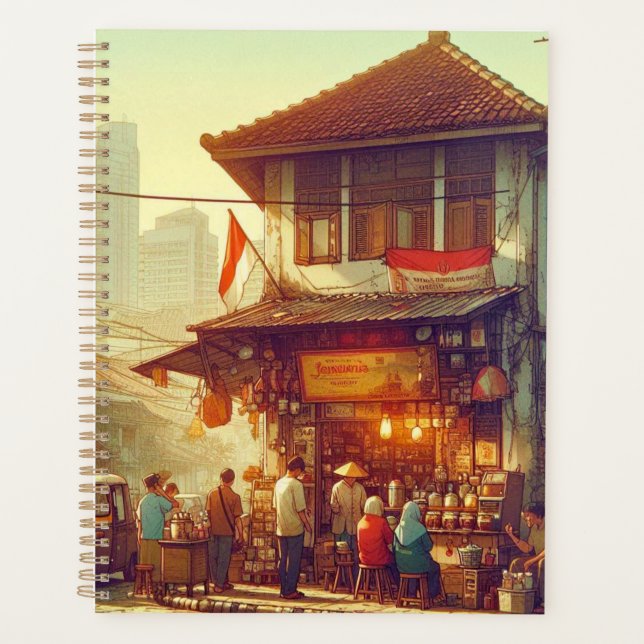 Café de rue de Jakarta  (Devant)