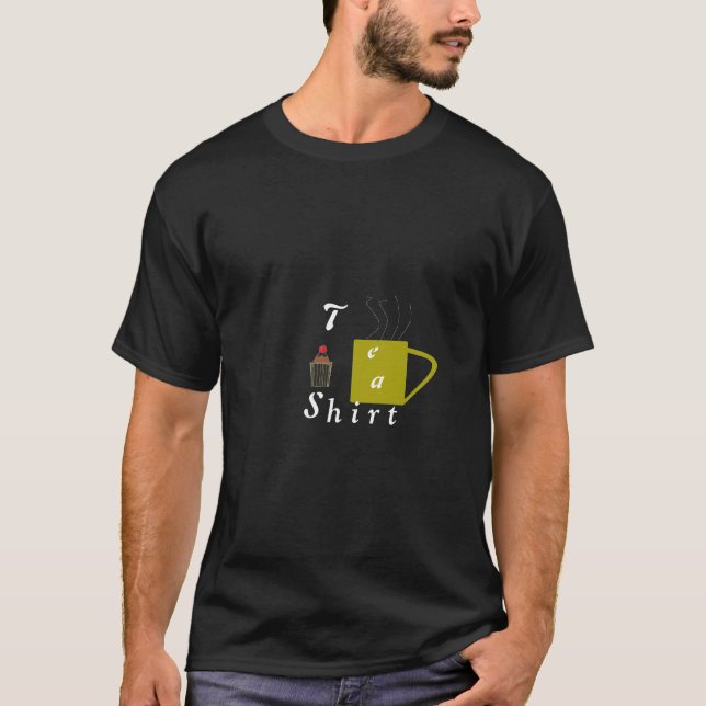Café de T-shirt et gâteau de tasse (Devant)