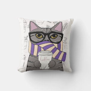 CAFÉ D'HIVER COUSSIN CAT
