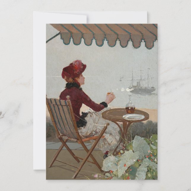 Café en bord de mer | Jean Béraud (Devant)