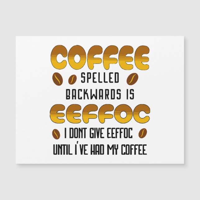 Café épelé vers l'arrière Amateur de café (Devant)