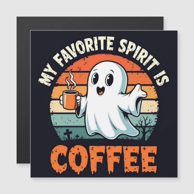 Café Esprit Halloween Fantôme (Devant / Derrière)