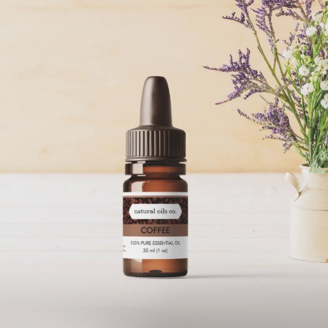 Café Essential Huiles Étiquette de bouteille parfu (Créateur téléchargé)