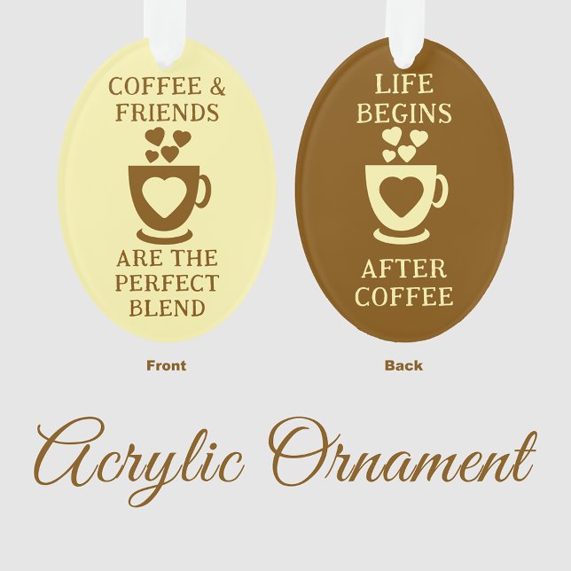 Café et amis aiment le coeur brun (Créateur téléchargé)