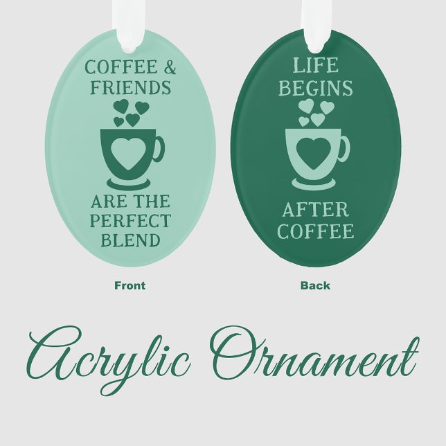Café et amis aiment le coeur vert (Créateur téléchargé)