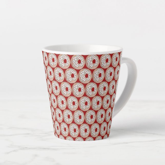 Café et beignes Latte Mug (Angle droit)