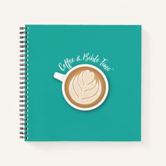Café et Bible Time (Logo) Journal Turquoise