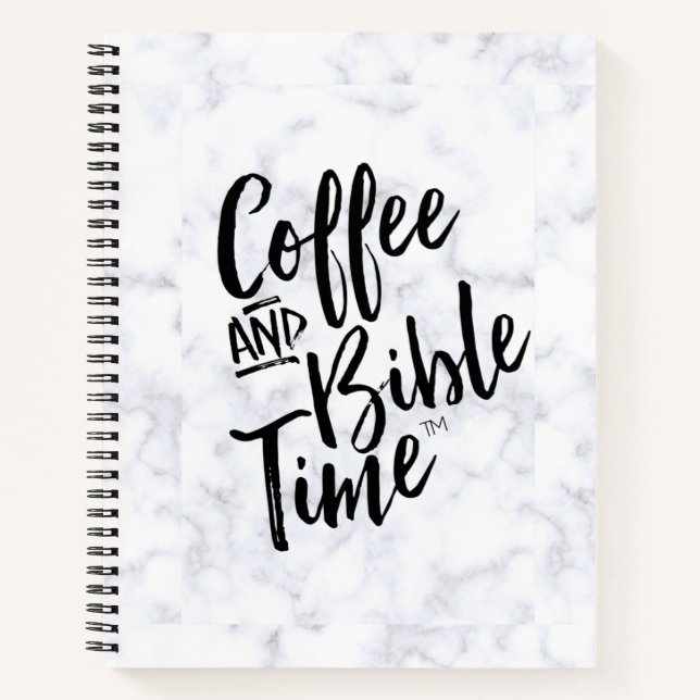 Café et Bible time Marble Journal (Devant)