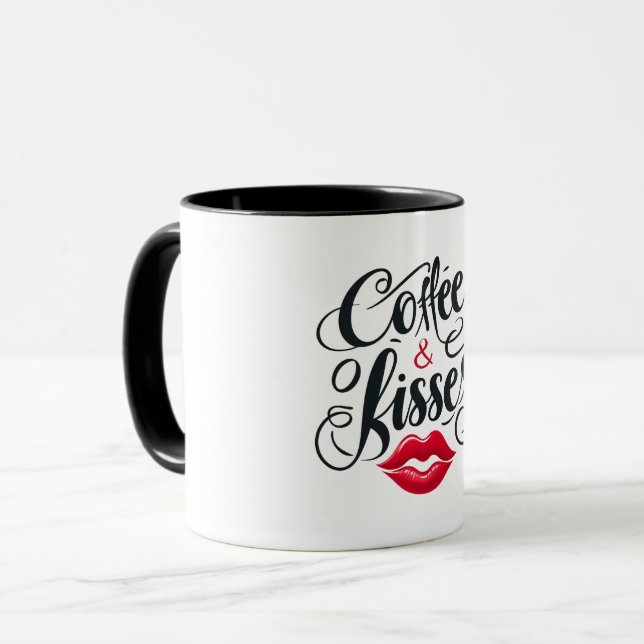 Café et biscuits - tasse romantique (Devant gauche)