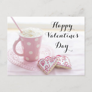 Café et biscuits Valentine Carte postale