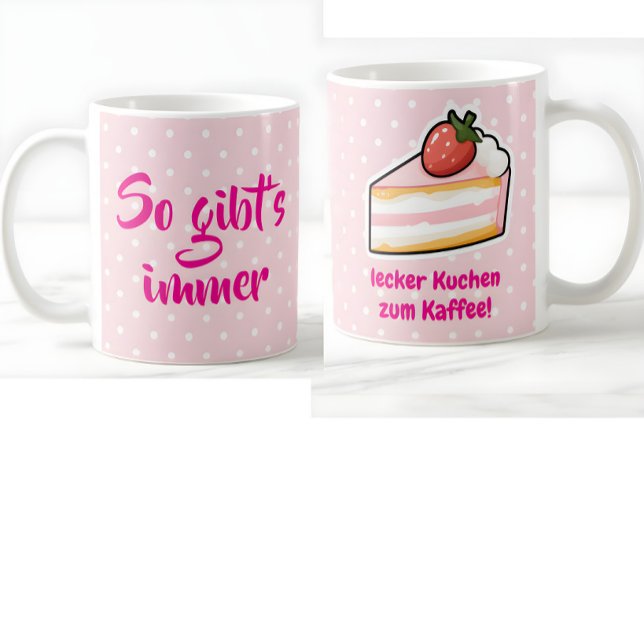 Café et gâteau Tasse à café, Drôle  (lustiger Kaffee & Kuchen Kaffeebecher)