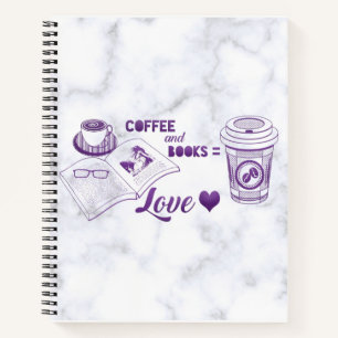 Café et livres Love Lecture Carnet