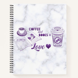 Café et livres Love Lecture Carnet