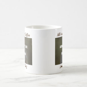 Café et mon chien Jeter de l'oreiller café Mug
