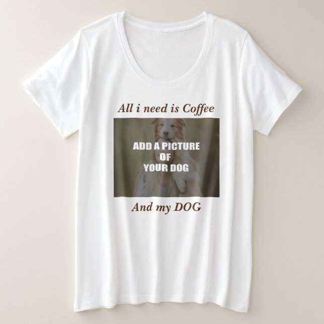 Café et mon Oreiller de chien (Design devant)
