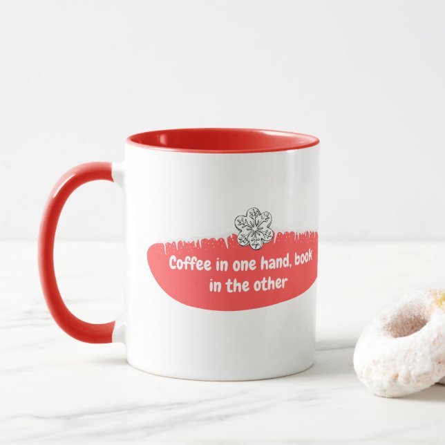 Café et Mug de livre (Avec donut)