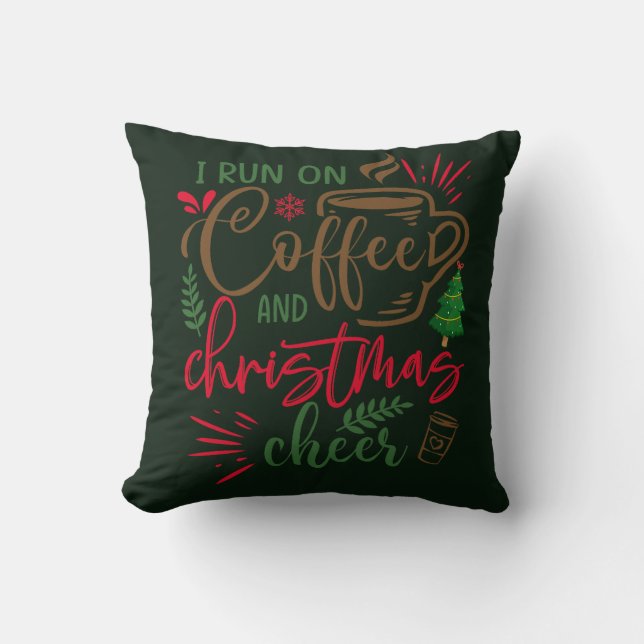 Café et Noël Coussin de vacances (Recto)