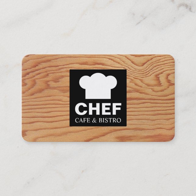 Café Étiquette carré - Wood 02 (Devant)