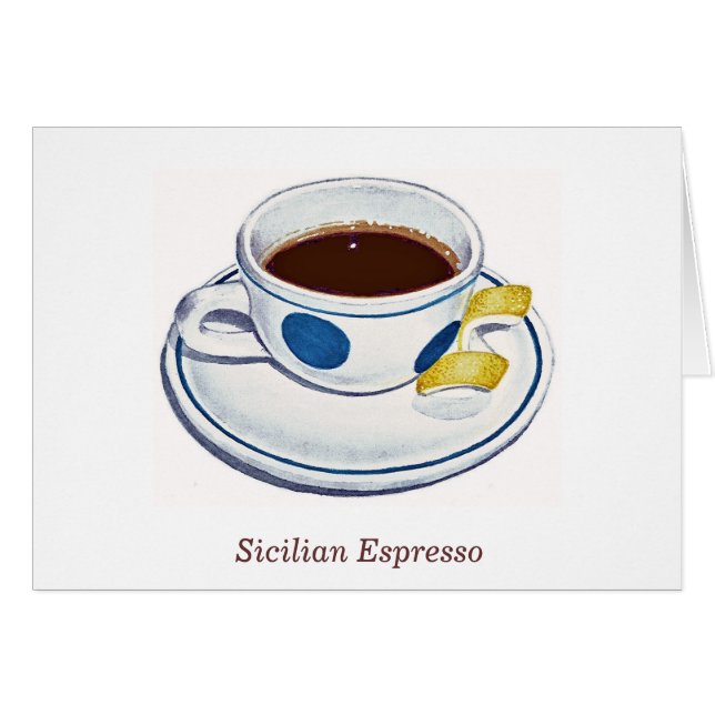 Café express sicilien (Devant horizontal)