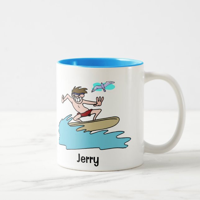 Café fait sur commande de surfers - tasse de thé (Droit)