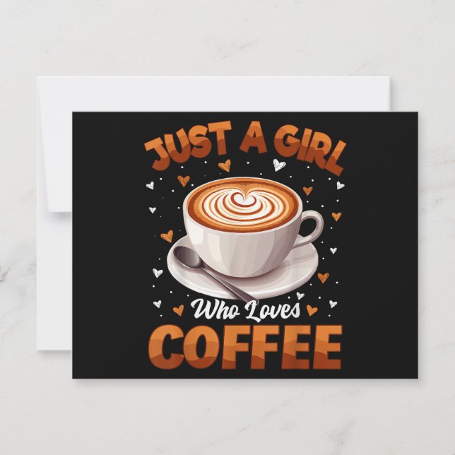 Café Filles Femmes Juste Une Fille Qui Aime Café (Devant)