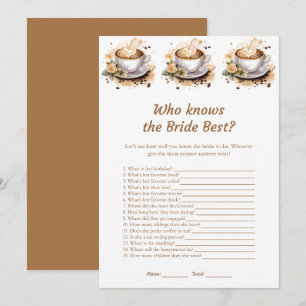 Café Floral qui connaît la mariée meilleures carte
