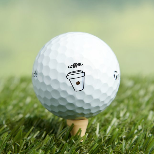 Café & golf Taylormade 3 balles de golf pack (T-shirt Insitu)