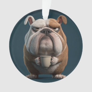 Café Grumpy Bulldog – Art de chien drôle