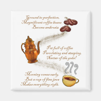 Café Haiku Réfrigérateur Magnet