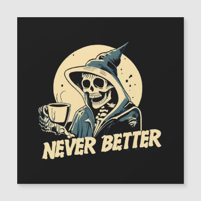 Café Halloween squelette (Devant)