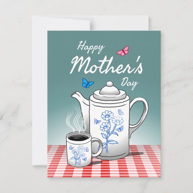 Café Heure des mères Carte de jour férié (Devant)