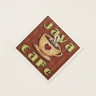 Café Java Coffee serviettes en papier
