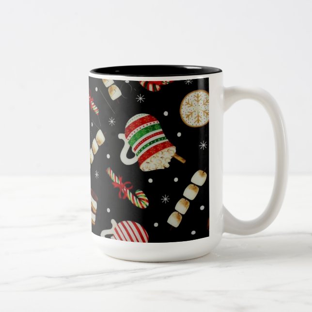 Café Latte Christmas Café Mug (Droit)