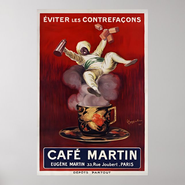 Cafe Martin - Affiches Anciennes - Cappiello (Devant)
