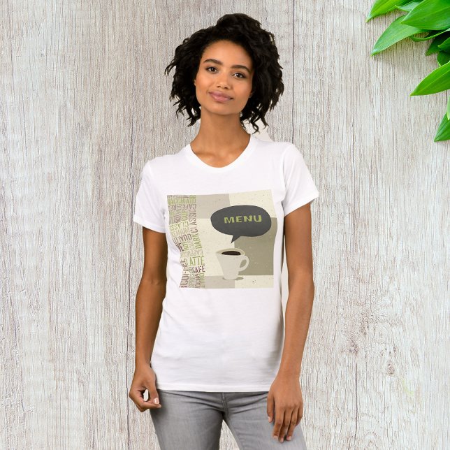 Café Menu Femme T-Shirt (Créateur téléchargé)