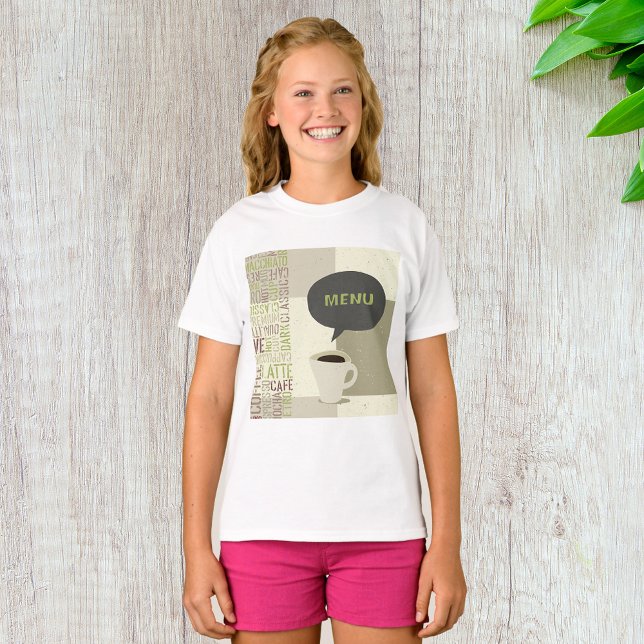 Café Menu Filles T-shirt (Créateur téléchargé)