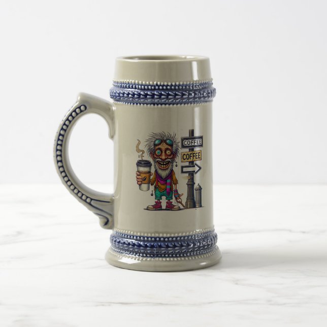 Café moche Mug moelleux, 11 oz Mug de café (Gauche)