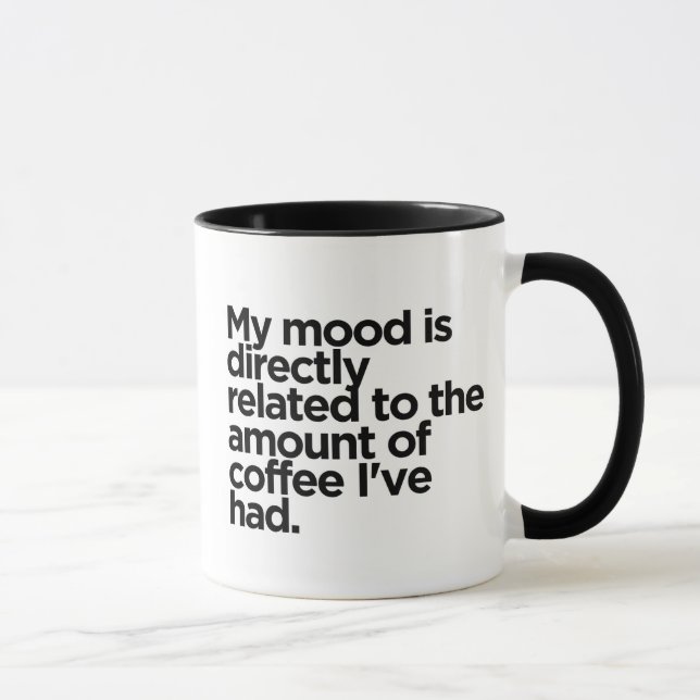 Café = Mug Booster d'humeur - Amoureux de café amu (Droite)